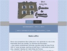 Tablet Screenshot of landes-gites-de-poumatan.com